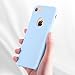 TORRAS Love Series iPhone 7 Case / iPhone 8 Case, Liquid Silicone Gel Rubber Shockproof Case Soft Microfiber Cloth Lining Cushion Compatible iPhone 7 / iPhone 8, Light Blue