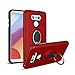 LG G6 Case,SUSAA Hybrid Defender 360 Degree Metal Ring Holder Kickstand Full Body Protection Phone Cover Case for LG G6 (2017) (Red)