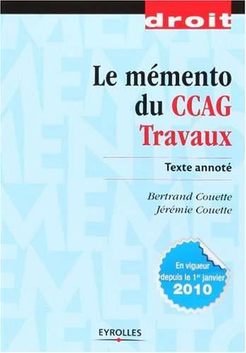 Le  mémento du CCAG travaux