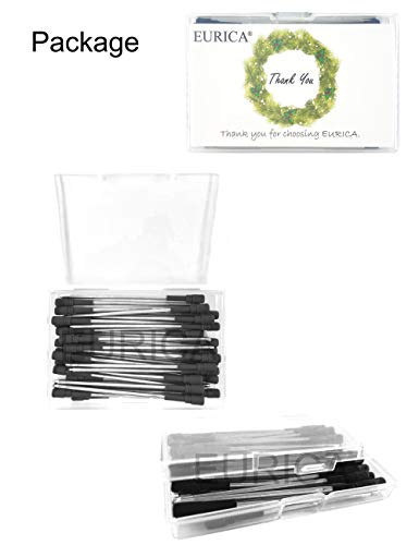 Pen Refills Replacement Ballpoint 3.2'' inch (can be cut into 2.75”) for Pens with Big Diamond Crystal on Top Diamond Crystal Stylus Pens Metal Refill in Storage Case Black Ink Medium Pack of 40