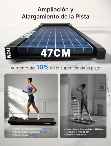 MERACH Cinta de Correr, 3 en 1 Cinta de Andar, 2.5HP Walking Pad, Caminadora Electrica para Casa, Treadmill Compacta para casa y Oficina, App, Pantalla LED, Control Remoto Magnético