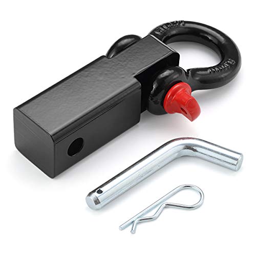 AKARCK Shackle Hitch Receiver 2 Inch, Recovery Hitch 13227 Lbs Working