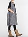 Mordenmiss Women's Sleeveless Vest Casual Blouse Waistcoat Style 3 Gray