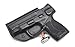 Rounded IWB Holster Fits: S&W Shield 45ACP Holster - RH - Black Kydex - Concealment Express - American Made
