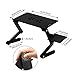 UYGHHK Portable Laptop Desk Laptop Stand,Adjustable Tabletop with 2 CPU Cooling Fans and Mouse Pad Aluminum Ergonomics Design Cozy Desk TV Bed Lap Tray Stand Up/Sittingthumb 3