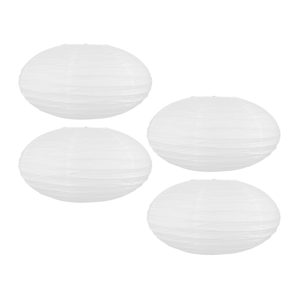 Gadpiparty Foldable Paper Lantern Lampshade 16 Inch Traditional DIY Hanging Lamp Cover for Indoor Festival Wedding Home Decoration