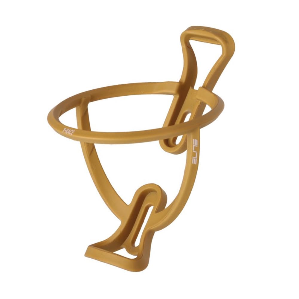 Elite T-Race Bottle Cage Dark Beige Soft Touch – Dual Side-Entry Soft Touch Fibre-Reinforced Bike Bottle Holder 29g – For Road Bike, MTB & Gravel Cycling — image 1