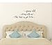Grow Old Along with Me Bedroom Wall Saying Vinyl Decal Stickers 23x10-Inch Black
