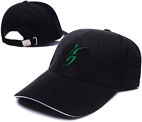 HEJIAXIN David Beckham Logo Adjustable Baseball Caps Unisex Snapback Embroidery Hats - Black/Green