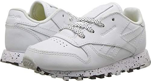 Reebok Kids Unisex Classic Leather (Infant/Toddler) White/Black 8 M US Toddler M