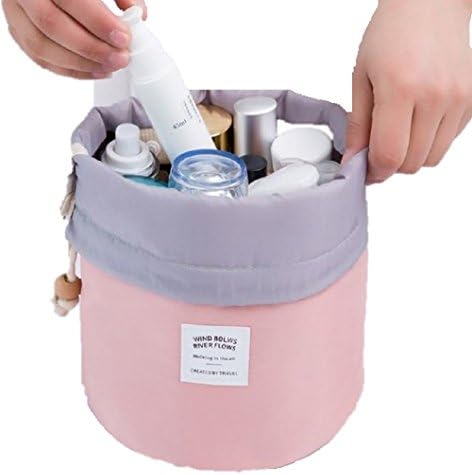 NEYROZ(TM) Travel Restroom Barrel Fashion Cosmetic Bag multi Makeup Bags Pouch Handbag Toiletry Case (Watermelon)