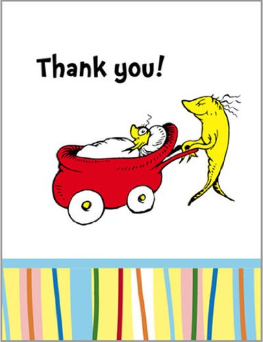 Baby Seuss Thank You Notes