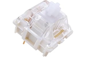 Granvela 32 Pack KS-9 White Switches for Mechanical Keyboards,3-pin White-Shell Supporting SMD RGB Light