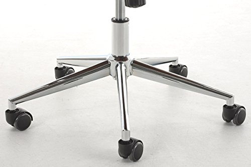 CLP-Sedia-Ufficio-Dayton-Sedia-Scrivania-in-Legno-e-Similpelle-Poltrona-Pc-Regolabile-45-52cm-Sedia-Studio-Imbottita-con-Poggiatesta-e-Braccioli-con-Ruote-NoceBianco