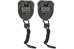 Sports Stopwatch Timer Multifunctional Digital Handheld Stopwatch 2 Pcs