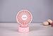 Quiet Mini USB Desk Fan, ONXE Small Desktop Personal Fan for Room Office (2 Speed) -Pink