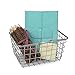 Spectrum Wire Baskets for Organizing, Small - Sturdy Steel Metal Basket Storage Organizer Bin with Handle - Open Wire Storage Baskets for Kitchen Pantry, Cabinets, Closet & Garage Shelves