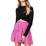 NREALY Falda Women's Elastic High Waisted Loose