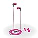 JLab Audio JBuds2 Premium in-Ear Earbuds with Guaranteed Fit | Wired Earbuds | Titanium 10mm Drivers Noise Reducing | Nickle-Plated 3.5mm Audio Jack | Pink