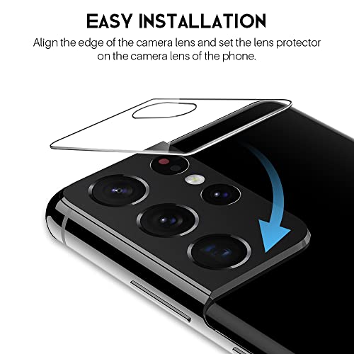 LK [2+2 Pack] for 2 Pack Samsung Galaxy S21 Ultra Screen Protector [Not