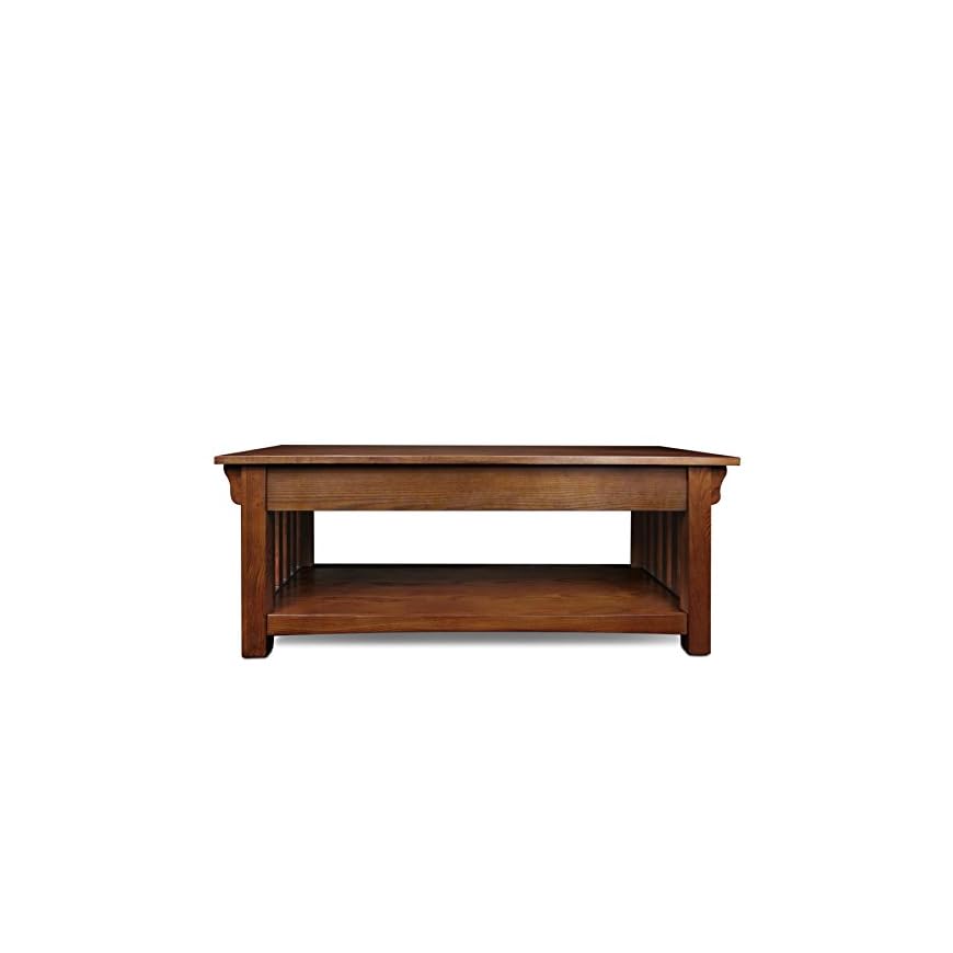 Leick Furniture Mission 2Drawer Coffee Table, Medium Oak LAVORIST