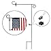 SPORT BEATS Garden Flag Stand Pole Holder with Garden Flag Stopper and Anti-Wind Clip 36.6