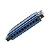 EastRock Blues Harmonica Mouth Organ 10 Hole C Key with Case, Diatonic Harmonica for Professional Player, Beginner, Students gifts, Adult, Friends, Gift Blue