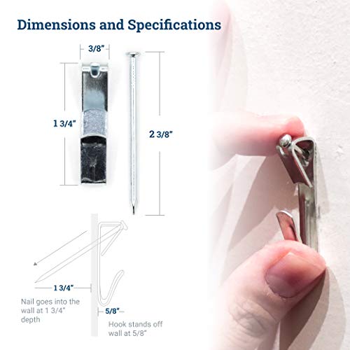 100 lb Picture Hangers for Drywall Heavy Duty Mirror and Picture