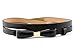 NYfashion101 Stylish Faux Leather Skinny Belt with Gold Tone Mini Bow Accent