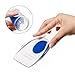 Silicone Gel Heel Cups, Heel That Pain Heel Seats Foot Orthotic Inserts - Heel Cups Cushions Insoles for Plantar Fasciitis, Heel Spurs & Heel Pain Foot Care (US Men's 10-13)
