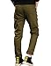 Boys' Elastic Waistband Slim Fit Jogging School Pants for Kids Size 6-18 Army Green, 130 (US Size 8)