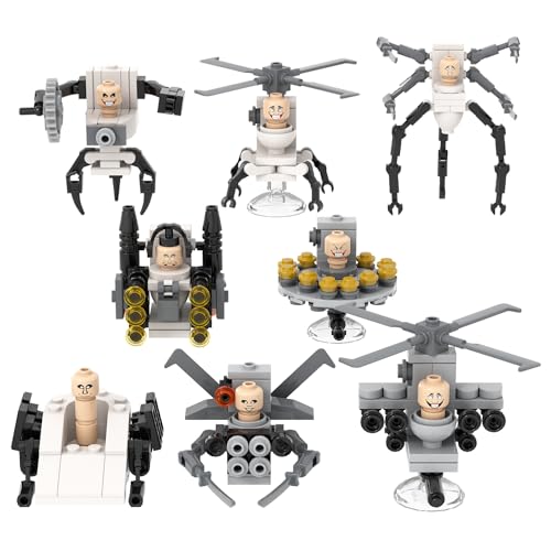 MOOXI-MOC Skibidi Toilet Toilet Man Minifigs Building Set,Creative Cute Building Blocks Children Kits,Gifts for Kids(375pcs)