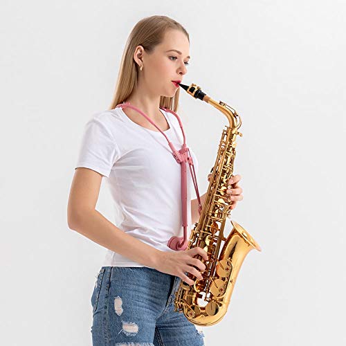 image for BEJR Saxophone Harness Musical Instrument Neck Strap for Saxophones, H