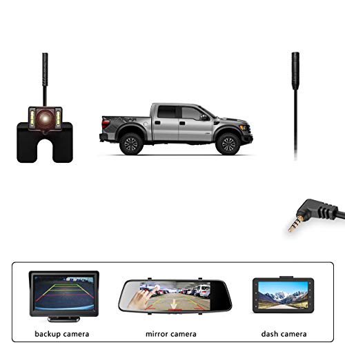 Dash Cam Rearview Backup Camera Extension Cord,2.5mm 4 Pin 6.5 Ft Male