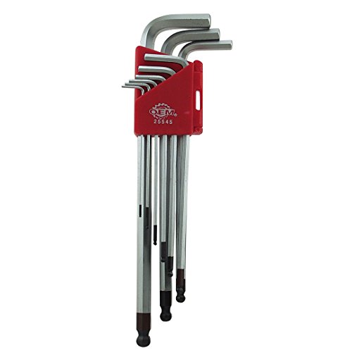 Click Here to See More Images OEMTOOLS 25545 9-in-1 T-Handle SAE Hex Key Set