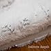 XAMSHOR Sequin Christmas Tree Skirt Soft Plush Mat White Faux Fur Holiday Party Decorations 48 Inch