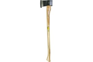 ProYard Wood Splitting Axe – 3.5 lb Carbon Steel Head, 32" Hickory Handle, Drop-Forged Anti-Rust Axe for Camping, Hunting & O