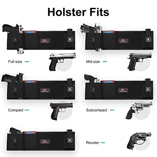 Vemingo Upgraded Belly Band Holster for Concealed Carry Right/Left Hand