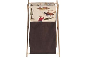 Sweet Jojo Designs Baby and Kids Wild West Cowboy Western Horse Clothes Laundry Hamper