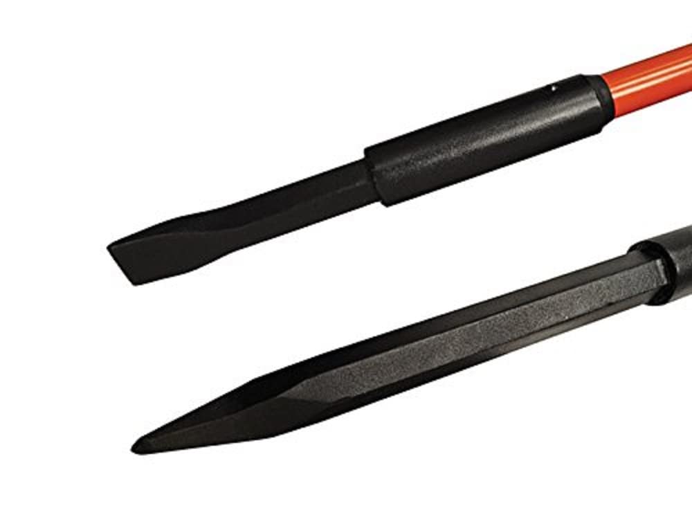 Faithfull FAIINSCROW60 Insulated Chisel and Point Crowbar 1.55M (61in) Certified to 1,000volts