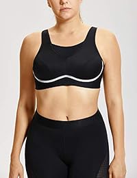 SYROKAN - Sujetador deportivo de alto impacto, inalámbrico, talla grande, para mujer