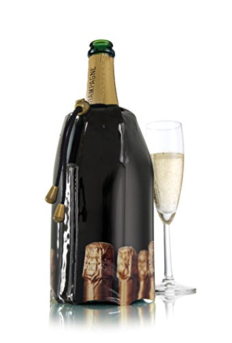 Vacu Vin 38854606 Active Cooler Refroidisseur de Champagne Motif Bouteille Nylon Multicolore 18 x 12 x 12 cm