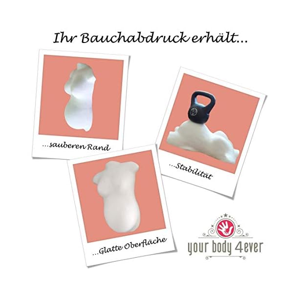 Set zum Glätten & Veredeln | Gipsabdruck Babybauch Veredelung | Flächenveredelung & Glättung für Gipsabdrücke – Bild 5