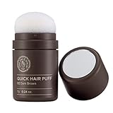 The Face Shop Quick Hair Puff 02 DARK BROWN for Hair Line Makeup Men/Women [VM Korea]