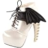SHOW-STORY-Punk-Two-Tone-Wings-Lace-Up-Bone-Heels-Platform-Ankle-BootsLF80658