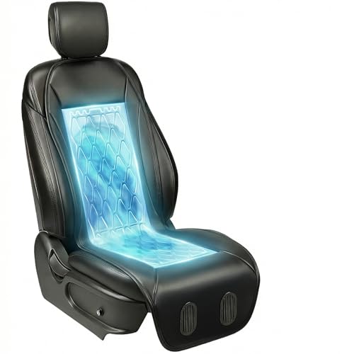 Ymcud Car Seat Cover Front Seat,Seat Cooler, Cooling Seat Cushion for Cars with 3 Modes, Quiet, Fits Car SUV Truck, Classic Black by Ymcud - Used condition - US$78.69