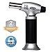 Culinary Torch Kitchen Butane Lighter - Chef Cooking Torch Refillable Adjustable Flame Lighter with Safety Lock for DIY, Creme, Brulee, BBQ and Baking, Butane Gas Not Included