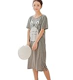 CHAIRAY My Neighbor Totoro Nightgown Cap Sleeve Costume Dress Pajamas nightskirt S Gray