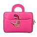 MoKo Sleeve for 7-8 Inch Amazon Tablet, Portable Neoprene Case Bag for Fire HD 8, Fire 7 2017, Fire 7 Kids Edition 2017, Kindle E-Reader, Kindle Oasis 2017, Boogie Board Jot 8.5 - Dinosaur Pink
