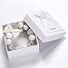 VCMART Beautiful White Chunky Bubblegum Bead Necklace Girls with GFT Box